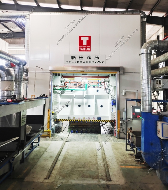 2500T SMC 自動車内装部品用成形油圧プレス